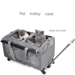 Ultra large portable pet stroller box, detachable dog stroller box, large foldable pet bag, cat travel bag