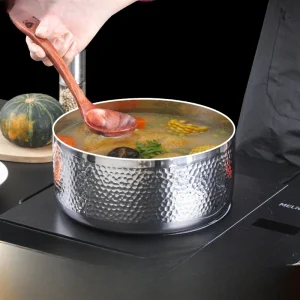 316 Stainless Steel Basin Thickened Household Egg Beating Basin and Noodle Washing Vegetable Hot Pot Soup Basin