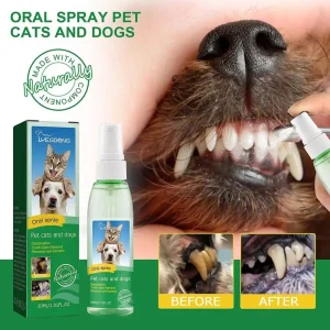 NEW High-end Pet Oral Repair Gel Bad Teeth Breath Freshener Spray Care Oral Spray Remover 30ml Plaque Pet Clean Cleaning Te U0N5
